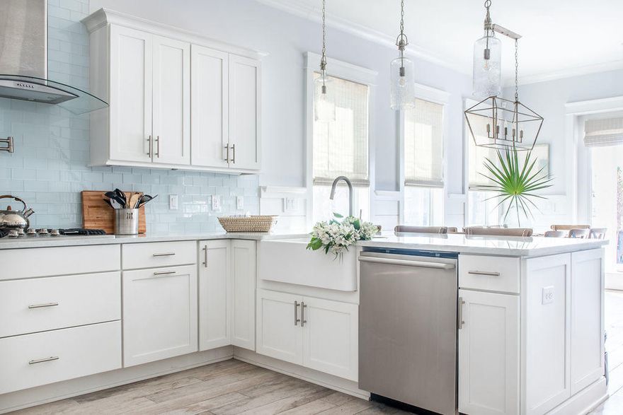 Tucked away in a peaceful corner is the 'Driftwood' beach retreat in Prominence on 30A. Upon entry, home furnishings with natural elements and luminous textiles offer a warm welcome. This cozy floor plan with first floor living and porches galore allow guests to unwind and enjoy gulf breezes. Designed with organizational flow which include plentiful storage and closet space, walk-in pantry, full laundry room and cabinet upgrades. Additional parking and spacious side yard bordering preservation are key aspects of this premier lot location. Enjoy a short stroll to the Southside pool and ''The Hub'' for leisure activities. "The Hub" offers shopping, restaurants, salons, live music, Jumbotron for movie nights & sporting events, etc. and is the epicenter of hosting events on 30A. Private community shuttle service or a golf cart ride provides easy access to nearby beaches. Homeowners can apply for The Watersound Beach Club Membership which grants exclusive access to the boardwalk on the Southwest corner of the community leading to their lavish private beach experience. The membership also includes golf at Camp Creek, Shark's Tooth and Origin's courses. Other Prominence community amenities include streetlights, pet stations, resort style pools with zero entry, arching water jets, pergola seating, covered gas grills, picnic area, outdoor showers and fitness room. The public beach access points are Deer Lake State Park, Walton Dunes, Gulf Lake Estates and Santa Clara. HOA fees are $150 per month which includes irrigation, landscaping, beach shuttles, security and fitness room.