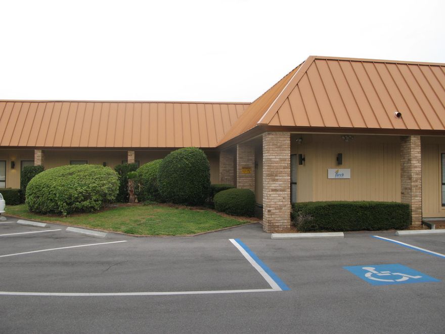 Approx. 6 offices, reception, storage, and 2 restrooms.