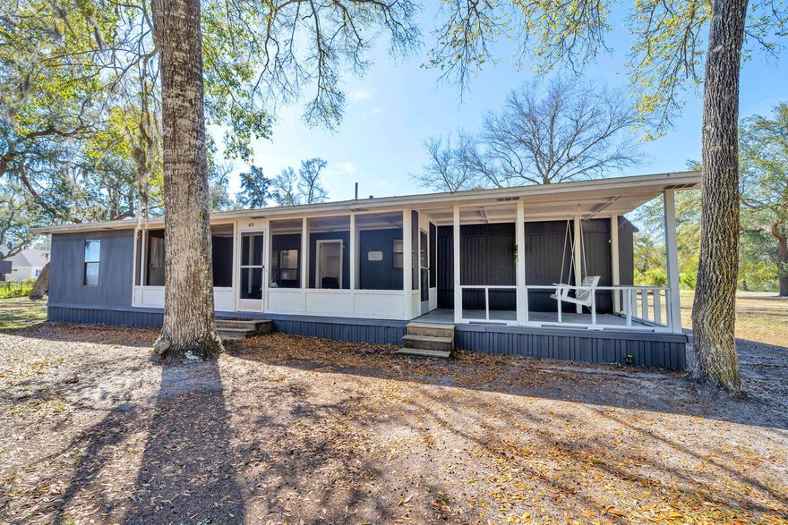 Welcome to your water view  oasis! This charming, fully furnished, renovated, mobile home features 3 bedrooms and 1.5 baths, providing ample space for comfortable living. Enjoy the serene views of Choctawhatchee Bay from the screened-in front porch and front bedroom.  Additionally, step outside onto the large covered patio in the back, perfect for relaxing or entertaining guests. Currently used as an Airbnb, the rental income adds to the property's appeal. Enjoy additional features such as two 2-car carports, a large shed, fire pit, and majestic oak trees dotting the landscape. Perfectly positioned just minutes away from the boat launch, and 20 minutes to the beautiful beaches of Destin, this property promises endless possibilities for waterfront living or investment opportunities.