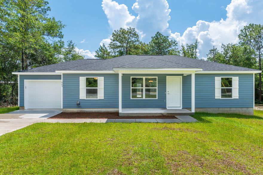 ****** New Incentive*****CLOSE BY 4/30 and home comes with refrigerator, washer and dryer PLUS Seller offering $12,500 towards closing costs and rate point buydown! Construction COMPLETE!LOOKING FOR A GREAT BUY? THIS IS IT!BRAND NEW BUILD - GRAB THIS ONE NOW! TOP QUALITY CONSTRUCTION, GREAT NEW BUILD LOCATED IN CITY OF DEFUNIAK! PERFECT LOCATION OFFERING 3 BR 2 BA AND GARAGE AND JUST BLOCKS FROM GROCERY STORE AS WELL AS LAKE STANLEY. HOME OFFERS A GREAT SIZE YARD AND OFFERS AN EASY COMMUNTE TO SOUTH WALTON AS WELL AS EGLIN AFB! MINUTES TO SCHOOLS AND PARKS, MAKING FOR EASY MORNINGS AND AFTERNOON ACTIVITIES! CALL TODAY - THIS ONE WILL NOT LAST LONG!PICTURES ARE OF A PREVIOUS BUILT HOME.