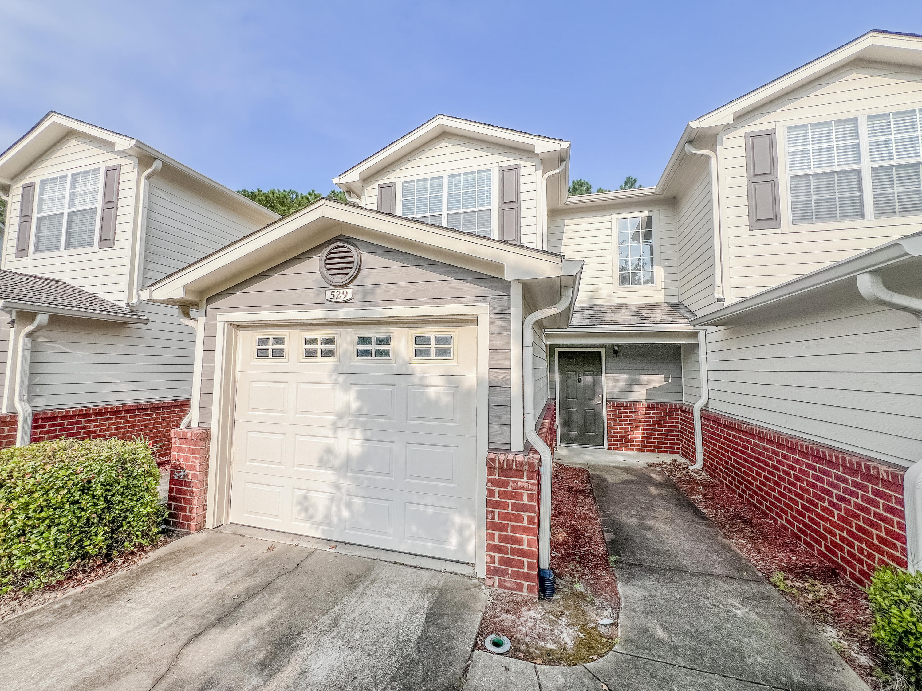 Available 11/6/2025. Affordable town home in Eagles Landing in South Crestview. Unit features 2/2.5 floor plan. Bedrooms are upstairs as two master suites. 1/2 bathroom downstairs with laundry. Galley kitchen and open concept living room and dining room. Covered front porch and open back patio. 1 car garage. Community pool, playground area and parking. No inside smoking or vaping. Pets may be a consideration with homeowner approval and pet fee.