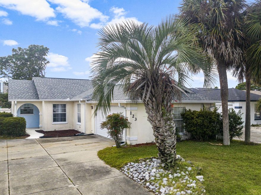 Take a golf cart ride to the beach from this 3 bedroom, centrally located, Panama City Beach home. The main living area offers an open concept with high ceilings and ample natural light. The kitchen has been remodeled with new cabinets, quartz countertops, and stainless appliances. Further enhancements include new HVAC in 2018, plumbing re-pipe, new roof in 2019 and solar panels which are completely paid for. Savings from solar panels lower the average electric bill to $30-$50 total per month! Make an appointment today for a private tour. All measurements are approximate.