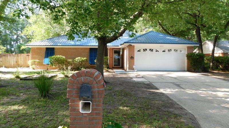 Wonderful and solid brick home with a metal roof located on a highly sought after Savannah Lane. Easy access on the very south end of Crestview and on a tree shaded culdesac. The owners have installed brand new carpets in May 2021 for the buyers. There is a whole home generator, a screened in sunroom with new indoor/ outdoor carpet, a wood burning fireplace and vaulted ceiling in the great room. To find a home in this location and this price is very difficult. The home is ready for a quick closing and possession. Come by and take a closer look and enjoy the tree lined street of Savannah lane, only 30 minutes to the bases, beaches and shopping along the Emerald coast.