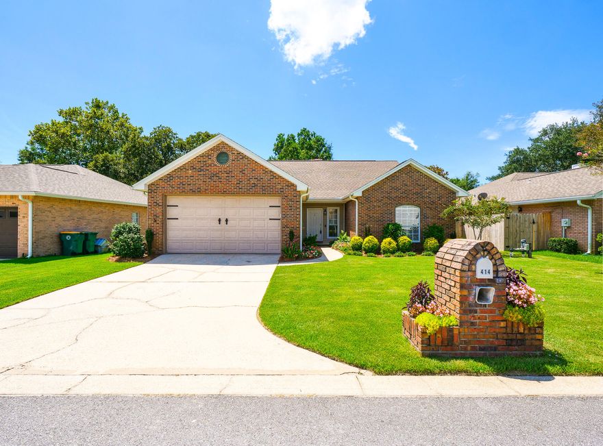 Seller will put on BRAND NEW ROOF prior to closing with a full price offer! Come check out this beautiful four bedroom home in Bluewater Bay. Three bedrooms on the main floor with additional bedroom or office/Flex space upstairs. Large open living room with high ceilings. Great backyard and screened in patio.The whole home was recently painted and newly sodded lawn. Extremely convenient to shopping, dining, and Bluewater elementary school. Easy commute to Eglin AFB, Hurlburt Field, and the Destin beaches!