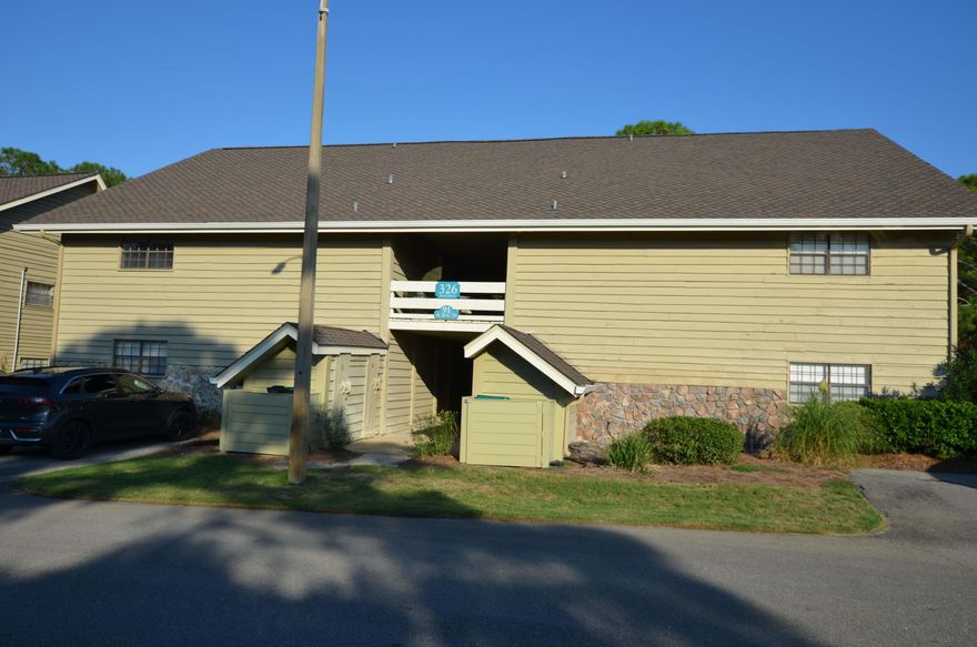 Located in the every popular Seascape Resort, this golf course view REO townhome is certainly worth the look. A second story unit with balcony over looking the golf course, this 2 bedroom 2 bath condo comes with tiled floors in kitchen, dining, baths, and foyer, carpet throughout the rest of the unit, 2 sliding doors opening to the large balcony and vaulted ceilings in the living room which make this unit feel much bigger than it's already impressive 1100sf. A definite must see to appreciate the value. Call today!