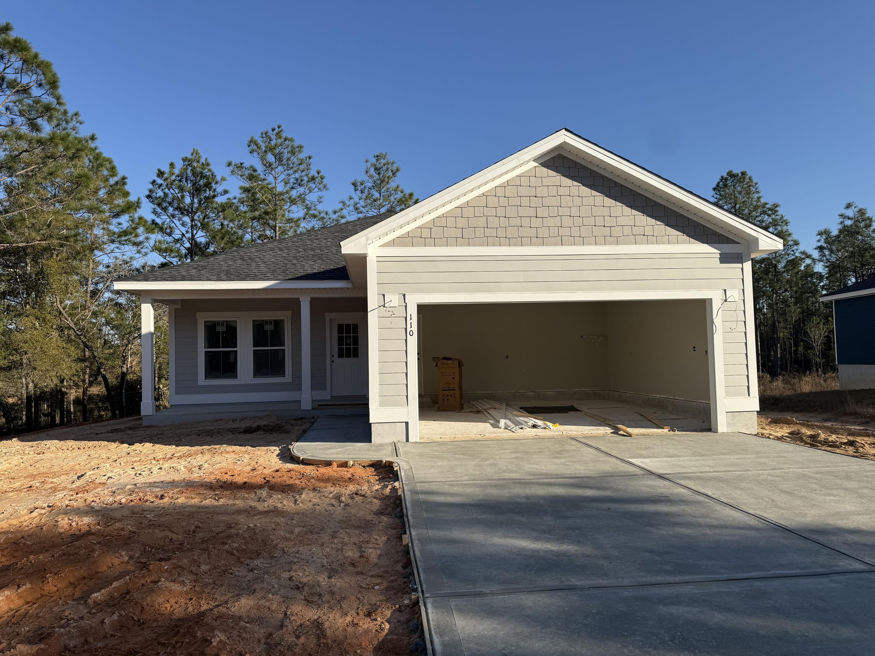 Brand New Home Available Soon! Located on a small private lake, it is the perfect place to relax. Home provides an open living, kitchen and dining floorplan. Kitchen is furnished with stainless steel appliances and granite countertops. It has a beautiful large back porch. It is conveniently located on the west side of DeFuniak Springs, near Highways 90 and 331. Near great fishing at local lakes and within 30 minutes of saltwater fishing. Beautiful beaches only approximately 35 miles south. Check out this Beautiful Home - it has much to offer and will be ready to go soon!