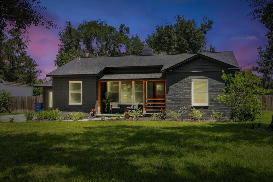 One of the lowest price per sqft homes in The Cove! This stunning POOL HOME in the desirable Bunkers Cove has been masterfully and COMPLETELY RENOVATED from top to bottom. The inviting front porch welcomes you into the front sitting room - where the charming fireplace and stylish decor immediately set a tone of warmth and luxury. Quartz countertops and stainless steel appliances highlight the gleaming kitchen while sleek vinyl plank flooring extends throughout the entire home - no carpet! With 4 bedrooms and 2.5 baths, the semi-open floor plan connects multiple living and flex spaces with endless possibilities. Whether you envision a dedicated home office, a hobby room, or a private home gym, this residence has the square footage and intelligent layout to accommodate your preferences. The primary suite is a true retreat. Its gorgeous en-suite bathroom features both a timeless clawfoot tub and a separate, beautifully tiled walk-in shower with frameless glass. The real game-changer is the massive walk-in closet, which includes its own private laundry hookup for convenience. Upstairs in the loft area, an additional spacious bedroom offers a private balcony overlooking the incredible backyard. The sparkling in-ground pool is framed by durable, low-maintenance Trex decking, which creates an expansive and impressive space designed for endless outdoor enjoyment. The spacious patio offers ample room for grilling and hosting, all within the fully-fenced yard that provides privacy plus convenient back alley access. This property offers more than just cosmetic beauty; it provides true peace of mind. The renovations were not just an aesthetic refresh, but a comprehensive update with key systems upgraded, including the 2019 roof, two high-efficiency HVAC systems, two water heaters (one tankless), new siding, new windows, fully updated electrical and plumbing, plus energy-saving spray foam insulation. To complete this truly turnkey experience, the home is expertly furnished, with all furnishings negotiable with the sale of the home. With its rare combination of size, style, and top-to-bottom renovation in an unbeatable Bunkers Cove location, this home truly has it all. Schedule your private showing today and prepare to fall in love!