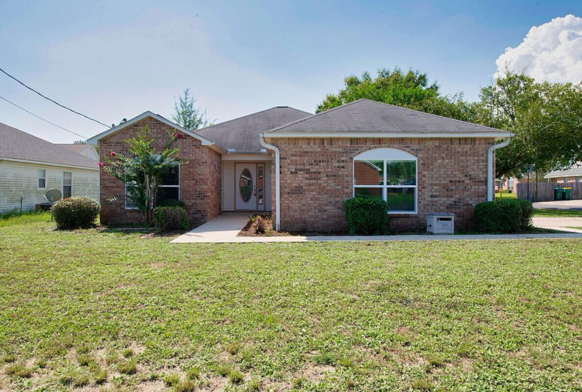 This beautiful 3 BR, 2 BA, 2 car garage home was fully renovated in 2020 to include new LVP flooring, light fixtures, kitchen cabinets & counter tops, appliances, bathroom vanities, roof water heater, and windows! Located just 3 miles west of Hurlburt Field, close to Hwy 98 for quick access to Navarre/Hurlburt/FWB. The home sits at the end of the road for minimal vehicle traffic. A large shed in the recently fully-fenced backyard, with an additional gat3ed driveway allows for either additional vehicle parking or a place to put your RV or boat. This kind of renovated home priced in the low 300s in the Waterford Estates neighborhood, is priced to sell! Book your showing today!