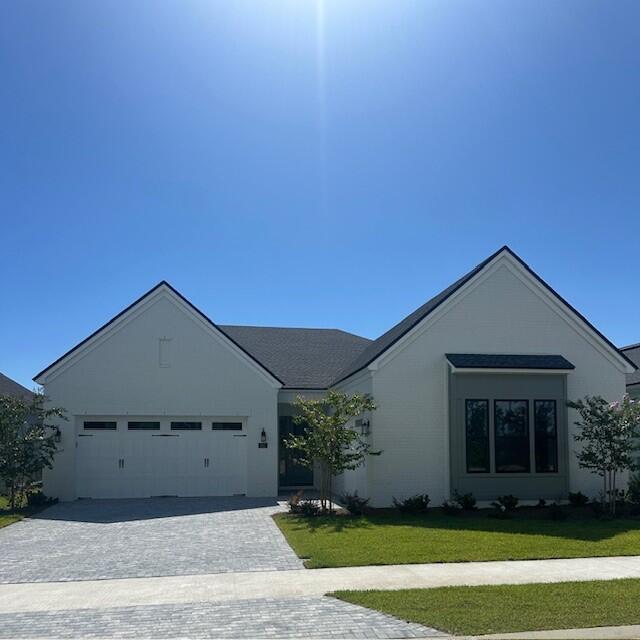 Caswell floor plan. Cottage elevation