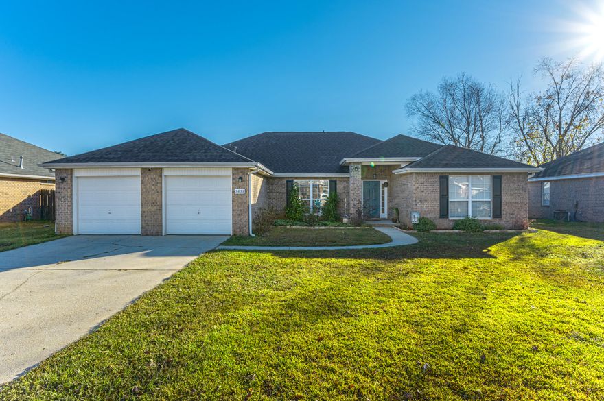 Great 4 bedroom 2 bath home with office that has doors to close for privacy. Open floor plan in main areas and split bedrooms with master on one side. Master suite features large soaker tub with separate shower. No carpet in the home! Kitchen has gorgeous epoxy countertops, tiled backsplash and stainless appliances. Spacious, flat backyard that is privacy fenced. Roof and HVAC 2021. Community pool and tennis courts are only a few homes down.