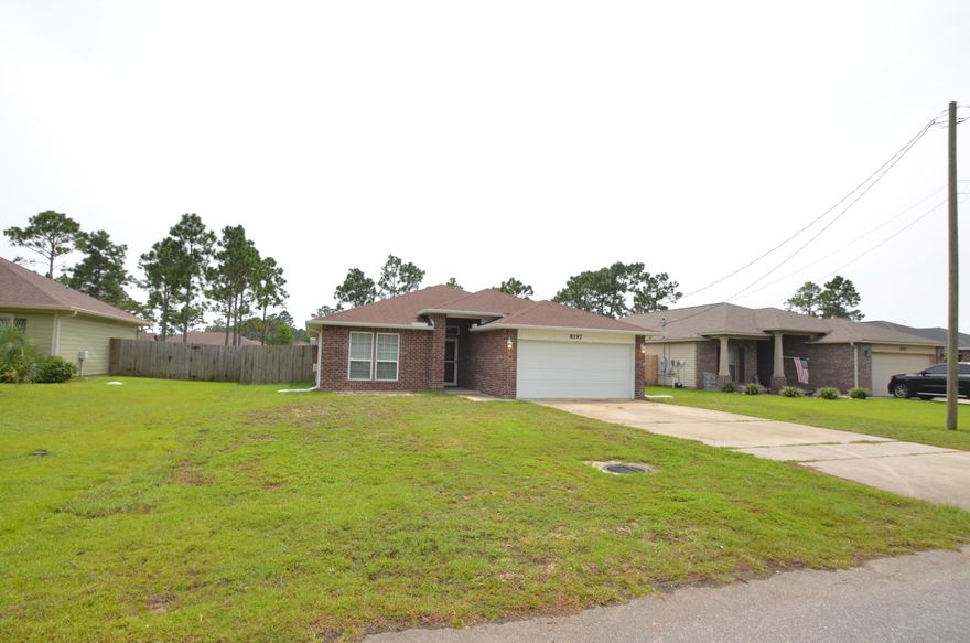 This lovely like new home offers you a very spacious open floor plan and vaulted ceilings for the kitchen/dining/living area. The kitchen w/breakfast bar features stainless steel appliances and granite counter breakfast bar. You will appreciate the split bedroom layout which allows for master bedroom privacy. Relax in the morning and/or afternoon on your covered back patio and large fenced back yard.  Sorry no pets allowed. All Coastal Realty Services residents are enrolled in the Resident Benefits Package (RBP) which includes renters insurance, HVAC air filter delivery (for applicable properties) and our best-in-class resident rewards program, and much more! More details upon application. Avail Sep 18!