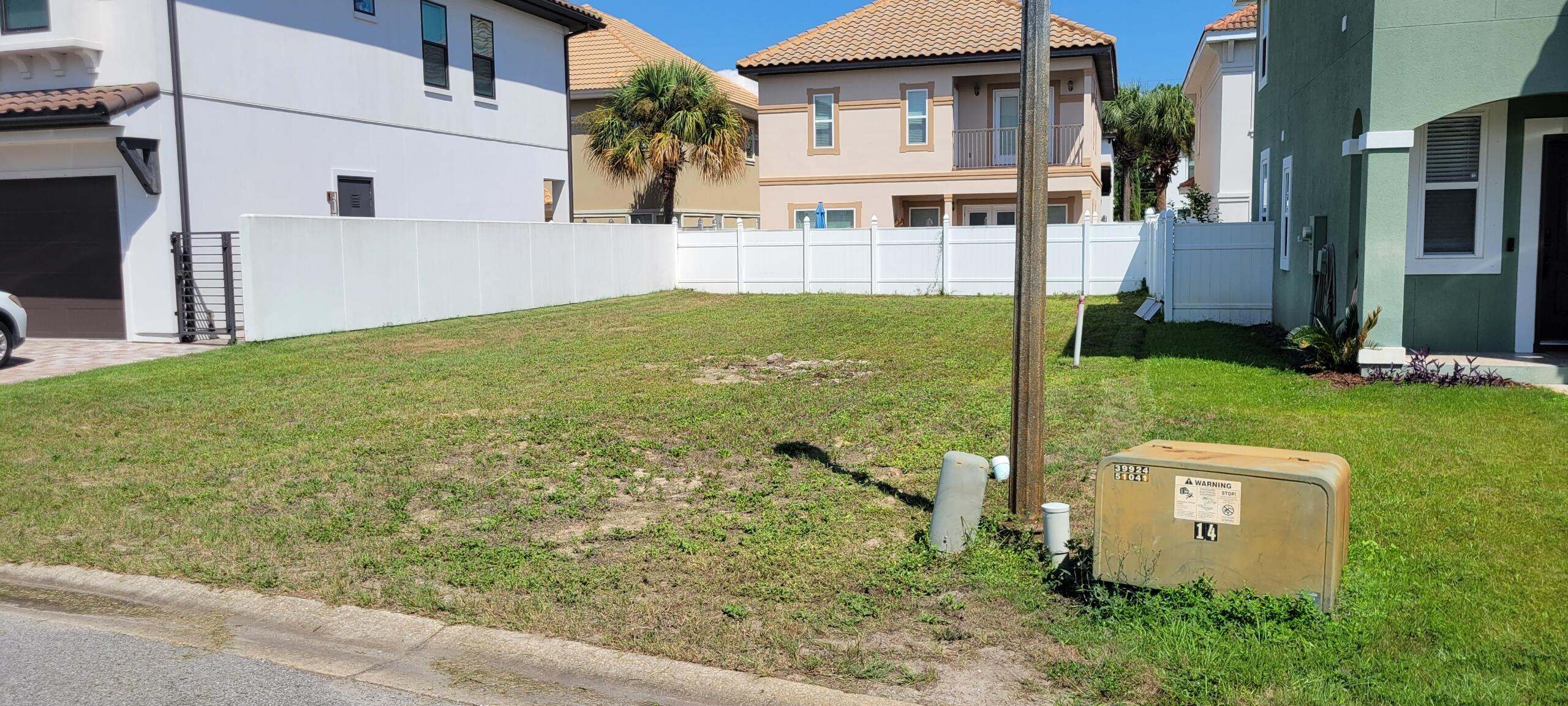 In one of the most desirable location in the heart of Destin. This cleared LOT features a gated community, pool, club house and dog park. All utilities are available right on the spot, gas, electricity, water . So beautiful and quiet with just a few minutes away from restaurants, shopping and beach. With low HOA fees and no Flood Zone you can build your dream home in one of the Best locations in Destin. Call for more information  or schedule a showing.