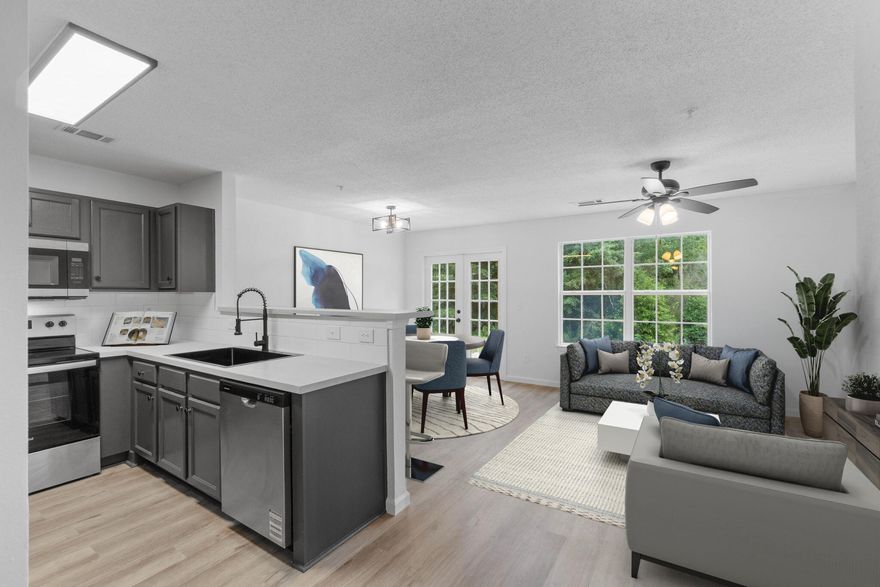Welcome to 222 Swaying Pine Court, a beautifully updated 3-bedroom, 2.5-bathroom townhome located in the Rolling Pines Townhomes subdivision in Crestview, Florida. This move-in ready home showcases an impressive list of upgrades designed to provide both style and comfort. As you step inside, you will be greeted by brand new LVP flooring on the main level and plush new carpet upstairs. The kitchen shines with new countertops, a sleek new sink, contemporary backsplash, and a full suite of new appliances, perfectly complemented by updated cabinet hardware. Fresh paint brightens every room, including a freshly painted front door, garage door, patios, shutters, and even the garage floor for a polished look throughout. Additional upgrades include all-new bathroom sinks, mirrors, and toilets, with the master shower newly refinished for a like-new feel. Plumbing trim, bath hardware, lighting fixtures, light switches, door hardware, and hinges have all been replaced to create a modern, cohesive finish. The downstairs features updated baseboards, and the newly installed water heater and garage door with opener add peace of mind for new homeowners. Don't miss the opportunity to own this stylishly refreshed home! Convenient to the 7th SFG, Duke Field, Eglin AFB, and minutes from schools, shopping, and dining in Crestview. *Some of the photos provided in this listing are virtually staged to help you envision how easily this home can match your lifestyle. 