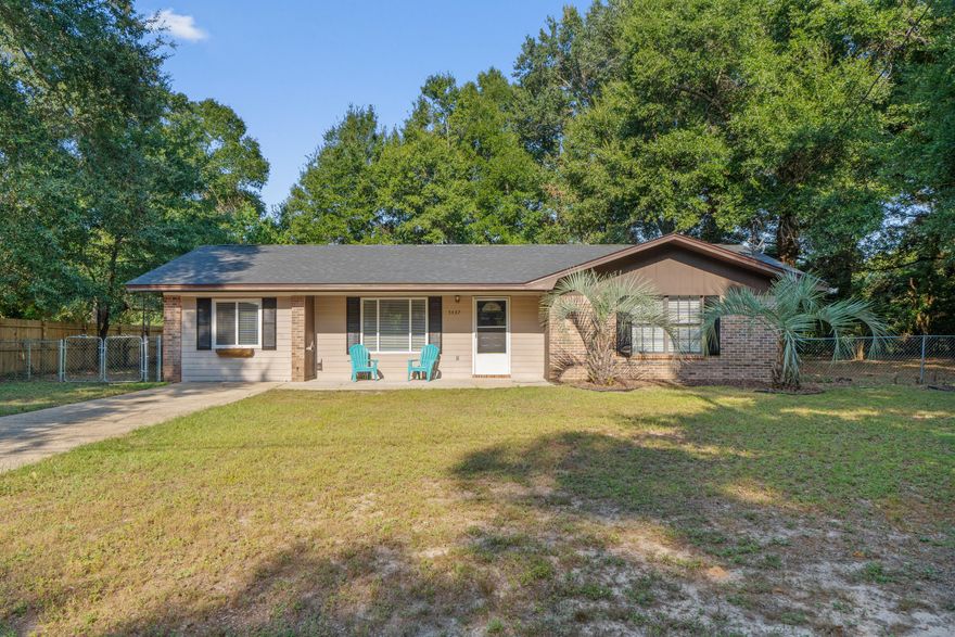 Discover the perfect blend of comfort and style in this beautifully updated home on a spacious .43-acre lot. This home offers modern upgrades like a new roof, new HVAC, and hot water heater providing lasting value and peace of mind from the moment you move in. Step inside to find generous open living spaces filled with natural light, featuring luxury vinyl flooring, ceiling fans, and convenient blinds for added privacy.  The remodeled kitchen is designed for both everyday living and entertaining, boasting freshly painted finishes, updated cabinetry, brand-new countertops, and a full set of contemporary stainless steel appliances?including a glass-top stove, microwave, dishwasher, and refrigerator with in-door ice and water. The main suite serves as a relaxing personal retreat.  Call now