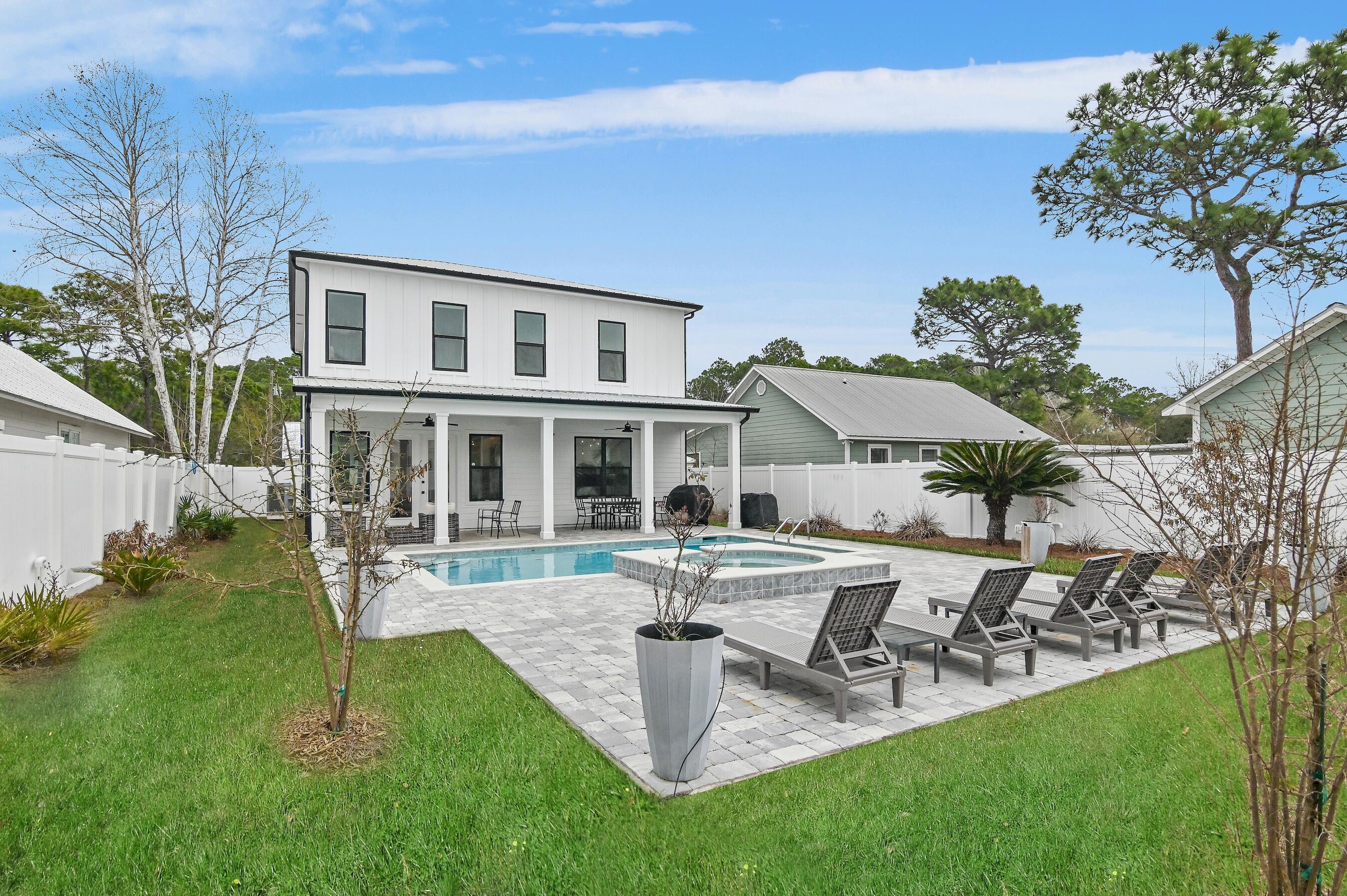 Luxury Coastal Living in Gulf Shore Manor - Dedicated Beach!Welcome to this stunning 5-bedroom, 5.5-bathroom home, perfectly situated in the desirable Gulf Shore Manor community. Offering exclusive beach access, this home is just moments from the sugar-white sands and emerald waters of the Gulf.Designed for comfort and entertainment, the property boasts an expansive backyard featuring a large private pool--ideal for relaxing or hosting gatherings. Inside, spacious bedrooms and beautifully appointed bathrooms provide plenty of room for family and guests.Whether you're looking for a full-time residence, vacation retreat, or investment property, this home is a rare find in one of the most sought-after beachside All information is believed to be accurate but should be verified.