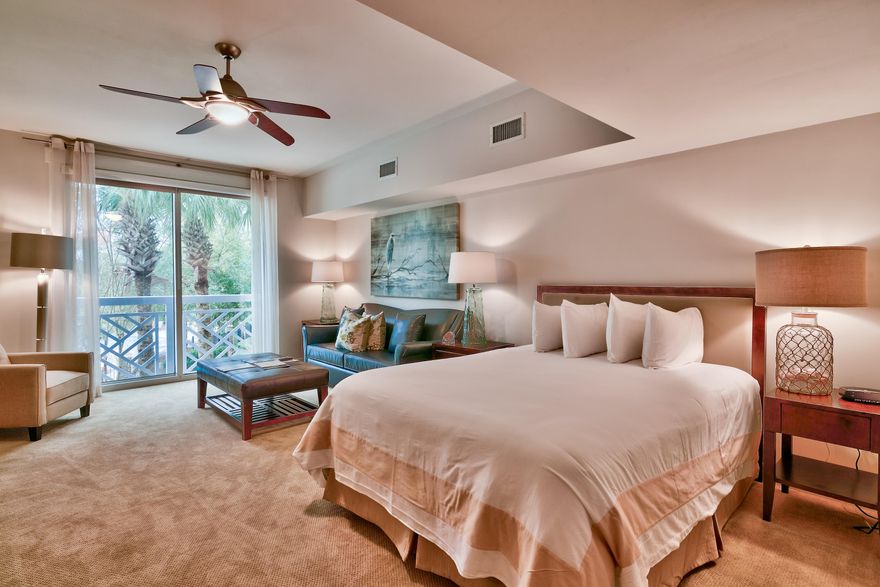 Beautifully decorated and with all new furnishings, including a comfortable leather sofa that doubles as a queen sleeper, this studio is a must see. Pool views add to the tranquil vacation feel. Bahia owners also enjoy use of the private ''Solstice Club'', an amenity for owners and their guests, featuring bar-b-que facilities, a lounge, screened porch and fireplace and a large deck area on the bay. All of this located in The Village of Baytowne Wharf, just a short walk from the retail shops, restaurants, and all the activities of the village- movie nights and concert on the lawn, wine and art festivals and much more.