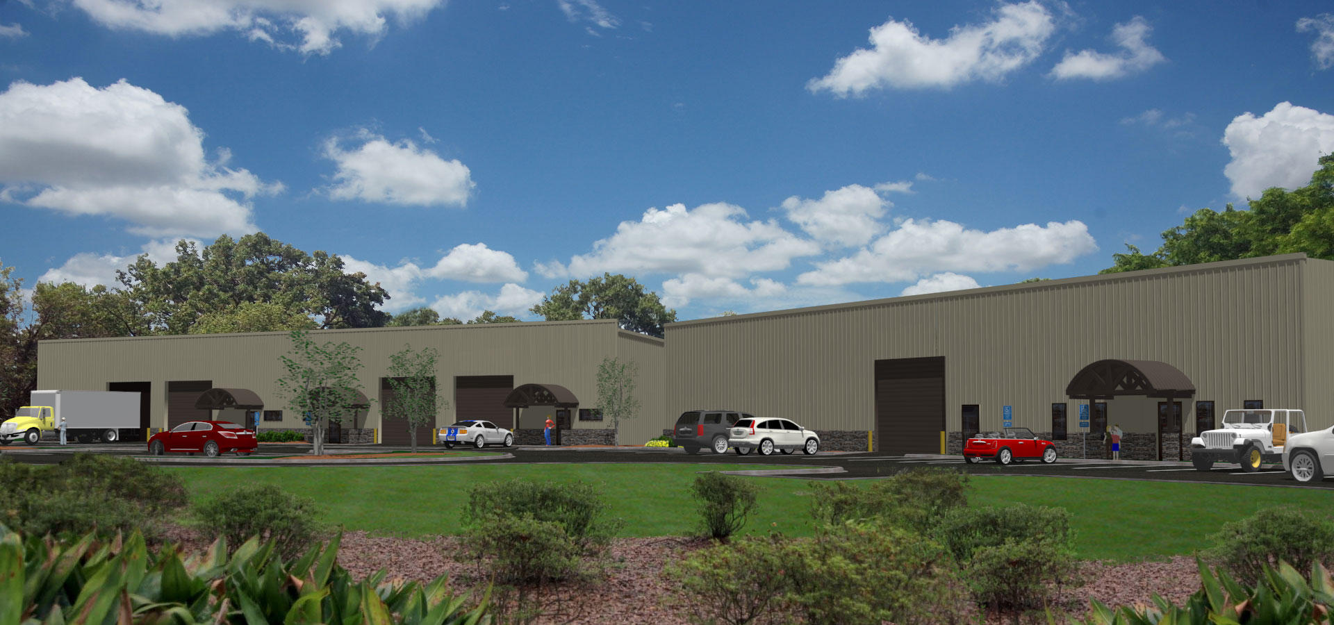 Starfish Business Park will be the newest office / showroom / warehouse project in the area. The 20,000 SF project consists of multiple 3,000 SF units and up to 12,000 SF contiguous. Ste. E is a freestanding 7560 SF unit. The current buildout plan for this suite is 2500 SF office & 5060 SF warehouse. The project is centrally located in east Destin and will be an attractive facility with stone underlay and stucco facade. Each unit will have a single 14' roll up door as well as a pedestrian door entry into its conditioned area. Traffic pattern of the development will allow for 18 wheeler access & drop off. Please see attached flyer for additional details. Lease rates are $12/SF + $2.50/SF + 6% sales tax. 3 year minimum lease terms.