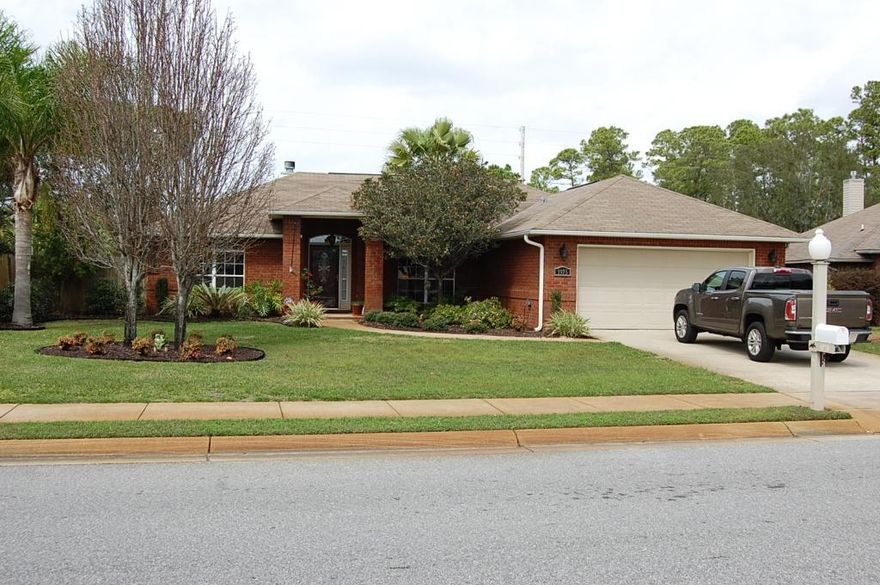 This charming home has had a face lift. New custom paint, new exterior doors, all new hardware, new screened enclosure to enjoy those sunny afternoons, new exterior lighting, new ceiling fans, new flooring in the kitchen and laundry room, new gutters, new Kohler sink, disposal and fixtures, custom shelving installed in the closets, custom wood shutters in the library, master bedroom and front bedroom, new lawn pump, brick pavers and a beautiful new pool liner.
This home is immaculate! The split floor plan opens up to a spacious living room with a wood burning fireplace. The library/dining room has custom wood shutters and custom paint. The kitchen has a new dishwasher and refrigerator, Kohler sink and fixtures. The yard is newly landscaped with fresh plants, brick pavers and new lawn pump.  Enjoy the backyard pool with sparkling new pool liner, enclosed Florida room and even a little playhouse for the kids!  This home is ready for a new owner!  Come and take a look for yourself!