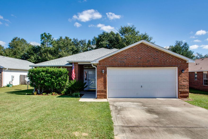 This amazing all brick home has been lovingly cared for by one owner and you can see and feel that the moment you walk in.  The open concept  living/dining/kitchen area with beautiful wood look tile floors, a large eat at bar top and fresh custom painting throughout are perfect for large family gatherings just in time for the holidays.  Amazing Features of 216 Limestone Circle:New roof Feb 2018 with architectural shingles, New Carrier 17.5 SERE HVAC central air system July 2019, New 50 Gal Water Heater Sept 2020, Dishwasher installed 2018, Ceramic tile in bathrooms and main living space, Newer Garage door opener, Newer Storm door/screen front door, Custom Blinds throughout, Screened Patio, Wood 11x12 Deck, Fenced back yard with three gates, Satellite dish, Alarm system.  Come check it out