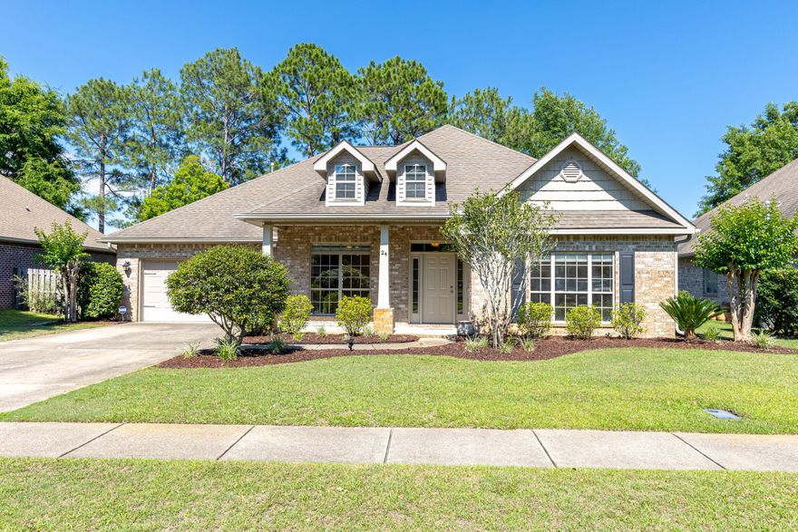 FIRST MONTH FREE!  Deposit $2000! Elegant 5 BR/3 BA/~3,100 sq ft home, all on one level, backs to a lake. Brand new, highly efficient full HVAC system & high tech thermostat. Brand new gas water heater. Expansive kitchen with granite countertops, gas range, Samsung 4-door refrigerator, under-cabinet lighting, and loads of storage. Huge master suite with extensive bath area, jetted tub, and very large walk-in closet. Formal dining, two living areas, fireplace. Professionally-installed window blinds in every room. Large screened lanai, lighted grill pad, and large fenced yard. Extensive built-in storage in and above garage, with easy-clean, granite-look garage floor. SimpliSafe security system included. High-end carpet in bedrooms. This is a no smoking, no pets property--no exceptions