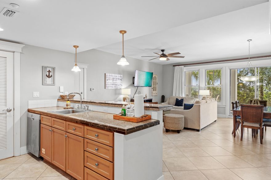 Rarely available 2 bedroom, 3 full bath lockoff unit. Ground floor underground parking access just outside unit entry.  No stairs and no elevator. This plan offers the flexibility to offer a 2 br- 3 bath, one bedroom- two bath, or studio with full bath and kitchenette. 2022 Income was $72,000 with owner use. Open floorplan with 10' ceilings. Take in the seasonal fireworks, or enjoy a great meal or glass of wine from the 750sq ft outside private patio overlooking Marina and Bay. This great investment possibility is a two minute stroll to the newly renovated conference center, and all of the exciting Baytown amenities.  Owner and guests also enjoy private access to the Soltice Club and beautiful resort pool. Actual 2022 rental income $72,000 with owner use.   New HVAC in 2018