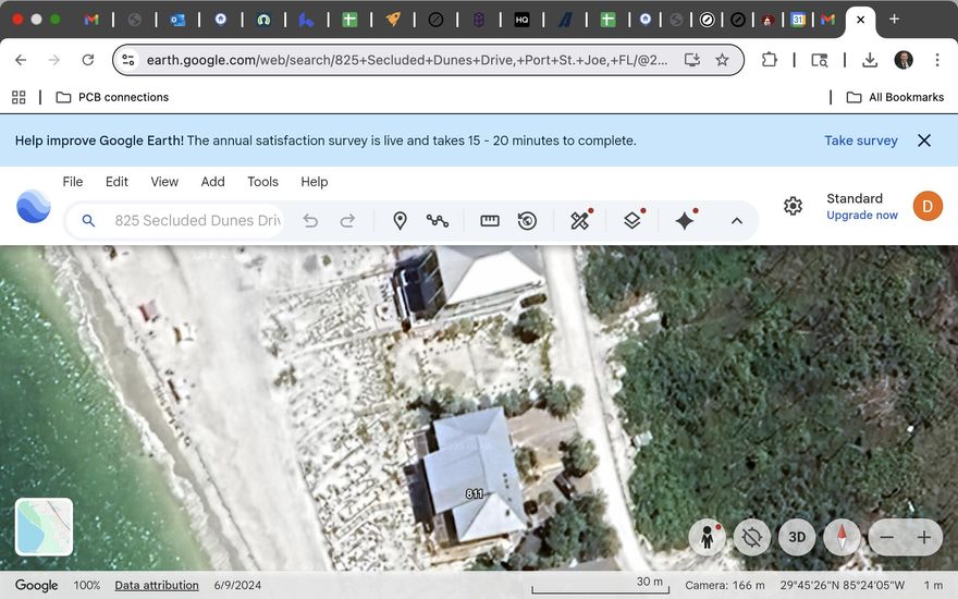 53 Feet of Gulf Frontage in one the most esteemed neighborhoods in Gulf County!  This lot has house plans available that will come with the sale of the property, or you can use your own.  Lot has been approved for a 3 story 5600 square foot home with 9 bedrooms and 11 bathrooms.  Or build your own home with a smaller footprint!  An identical home (next door) sold in 1/24 for 5.5 million, at $968 a foot!