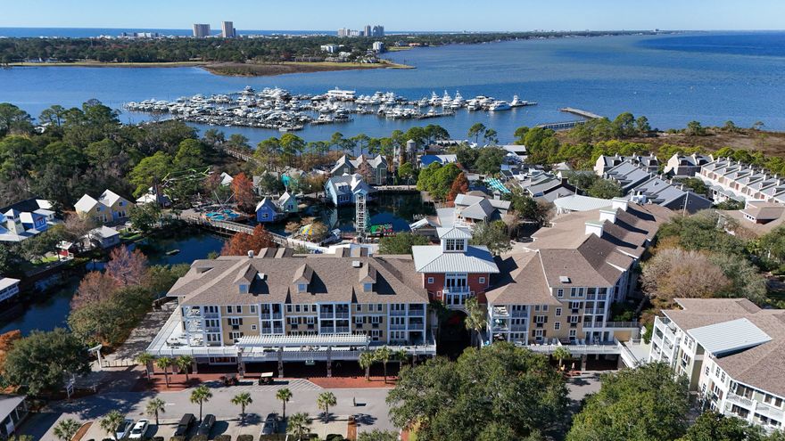 READY TO SELL -- AND READY TO IMPRESS!Your resort-style dream life begins now at The Pilot House! This fully furnished, beautifully updated 2-bedroom, 2-bath fourth-floor condo delivers the perfect combination of luxury, location, and effortless convenience--all in the heart of Sandestin's iconic Village of Baytowne Wharf.Step inside and feel instantly at home in the bright, open-concept layout featuring a split floor plan and stunning wood plank tile flooring throughout. Sunshine fills the spacious kitchen, complete with granite countertops, GE appliances, bar seating for four, generous cabinet storage, and a bonus pantry/laundry room. Host with ease--your dining area comfortably fits a table for six!The inviting living room boasts new furnishings including a sleeper sofa, dual captain's recliners, and a stylish entertainment center with HD TVperfect for relaxing after a day in the sun.
Retreat to the luxurious Primary Suite, offering a king bed, dual vanities, private dressing area, soaking tub, and separate tiled shower. Your guests will love their own private suite, complete with a queen bed, dual vanities, and a spacious tile shower.
Step outside to your private balcony overlooking the tropical gardens and sparkling resort poola serene spot for morning coffee or evening unwinding.
Pilot House puts you right where you want to besteps from award-winning dining, boutique shopping, live entertainment, and the vibrant Baytowne Wharf lifestyle. Stay close and enjoy the lagoon-style pool, heated spas, and fitness center, or hop on the complimentary shuttle to the sugar-white beaches of the Emerald Coast. With world-class tennis, a 113-slip marina, and a championship golf course stretching from bay to beach, this community truly offers it all.
