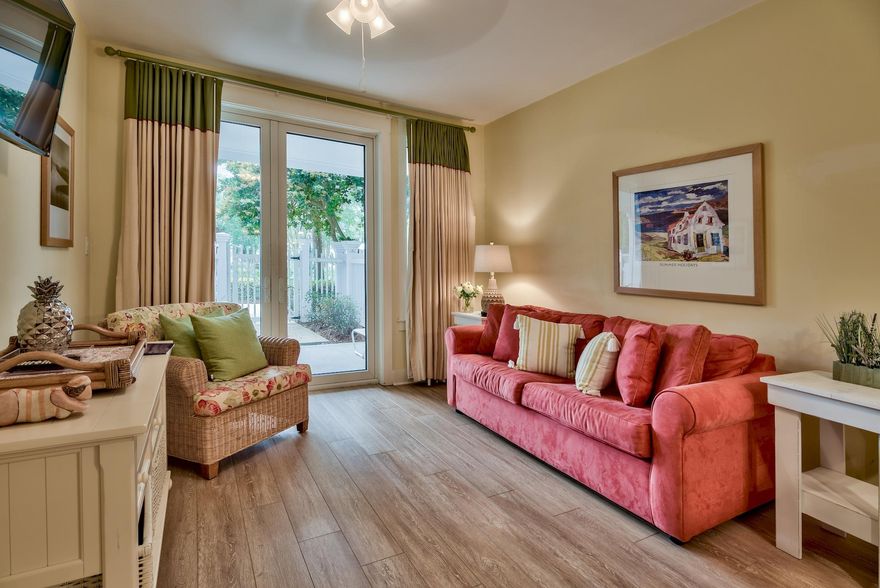 This cozy one bedroom condo in the heart of Sandestin is a fantastic find! Located on the amenity level of Pilot House, the pool, hot tub, children's pool, grilling area, and more are right outside of your back door! The large windows in the back of the unit overlook the pool terrace and allow for abundant natural lighting, providing a refreshing respite from days filled with conference meetings or vacation fun. It is situated amidst the action and entertainment of the Village of Baytowne Wharf, a short stroll to the popular Conference Center, and close to the 113 slip marina, 5-star golf courses, world class tennis, and the many other fantastic amenities Sandestin Golf and Beach Resort has to offer. Its prime location makes it a perfect fit for both business and pleasure travelers,