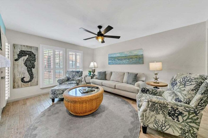 Great 2 bedroom/2bath with bonus room that can be used as a bunk room, playroom or office. This townhome features an updated decor, ceramic tile, luxury vinyl flooring, new wash/dryer, and new hot water heater. Tops'l Resort is a hidden gem on the Emerald Coast with 52 gated private acres., 600 feet of private beach, restaurants as well as world class tennis and fitness center with indoor/outdoor pool.Perfect for a second home or vacation rental. All dimensions to be verified by the buyer.