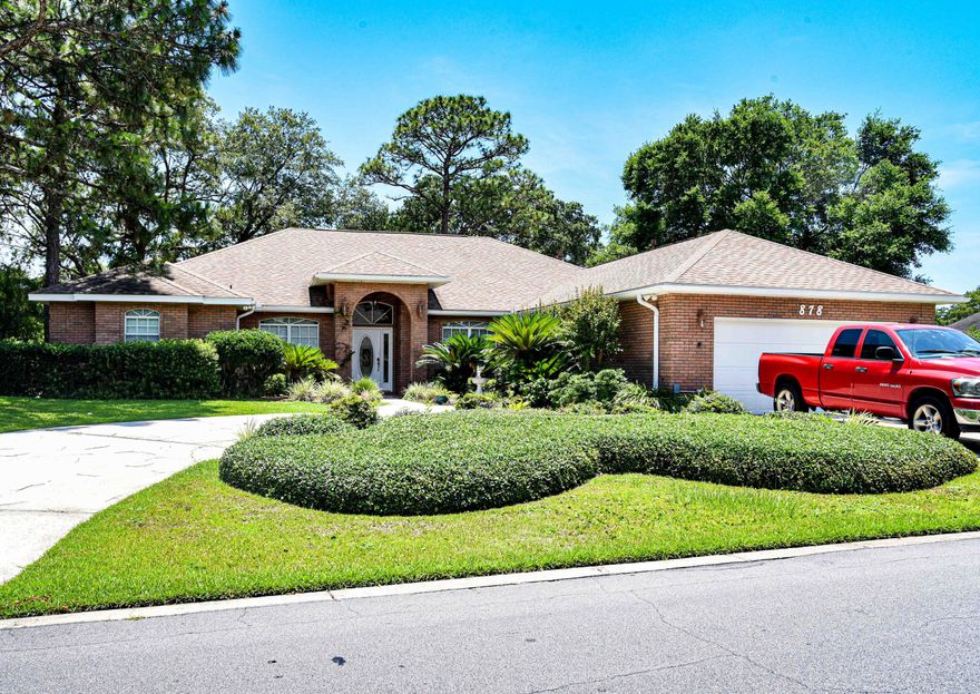 AS IS: Large open home on the golf course in Shalimar!  This home is in an estate that is being sold 'as is'.  Seller will consider paying for repairs that might be necessary to make it qualify for financing.  With a large Master Suite, both a Living Room AND a Den with a fire place, with two additional bedrooms, an office and a 'hobby room'... there is plenty of space. With a Florida Room across the back of the home that has wonderful views of the 17th fairway.  If quiet serenity is what you want... you have found it! The home, once updated, will be perfect!  This is an excellent candidate for Renovation Financing.  The community includes a golf/tennis club, tennis courts and the golf course!  The seller indicates that the roof was put on in 2015 and the main AC is less than 10 years