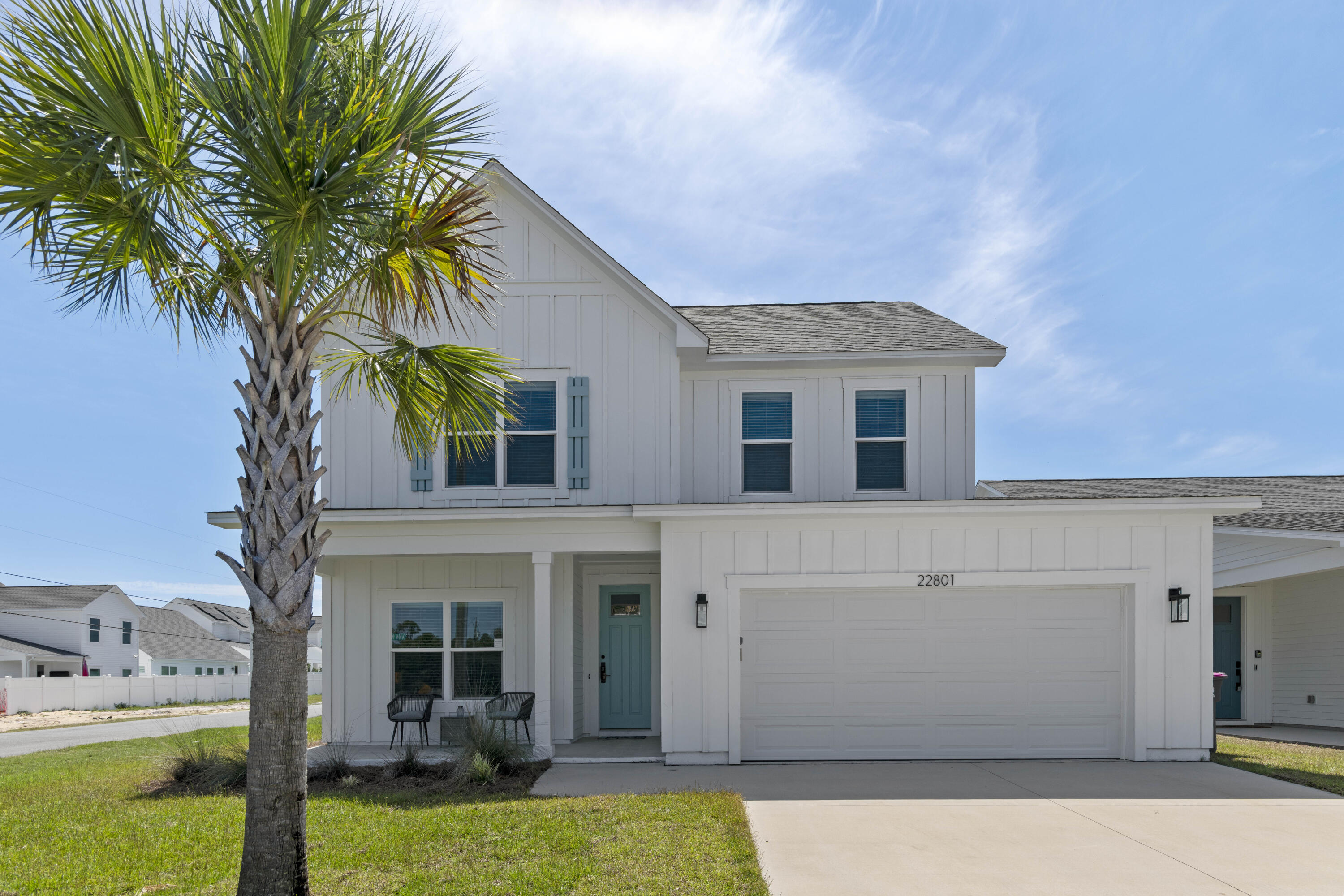This beautifully designed 4-bedroom, 3-bath home offers thoughtfully planned living space. The open-concept layout showcases a spacious kitchen with granite countertops, stainless steel appliances and a large center island. The main level features two bedrooms, including a luxurious primary suite with a spa-inspired bath boasting double vanities, a walk-in tile shower, and a generous walk-in closet. Upstairs, you'll find two additional bedrooms, a full bath, and a loft--perfect as a media space.On the west end of Panama City Beach, The Preserve at Lake Powell is convenient to the best of the Emerald Coast. Enjoy quick access to Lake Powell, Camp Helen State Park, & multiple public beach accesses for days on the Gulf. Just minutes east of 30Avenue & west of Pier Park.