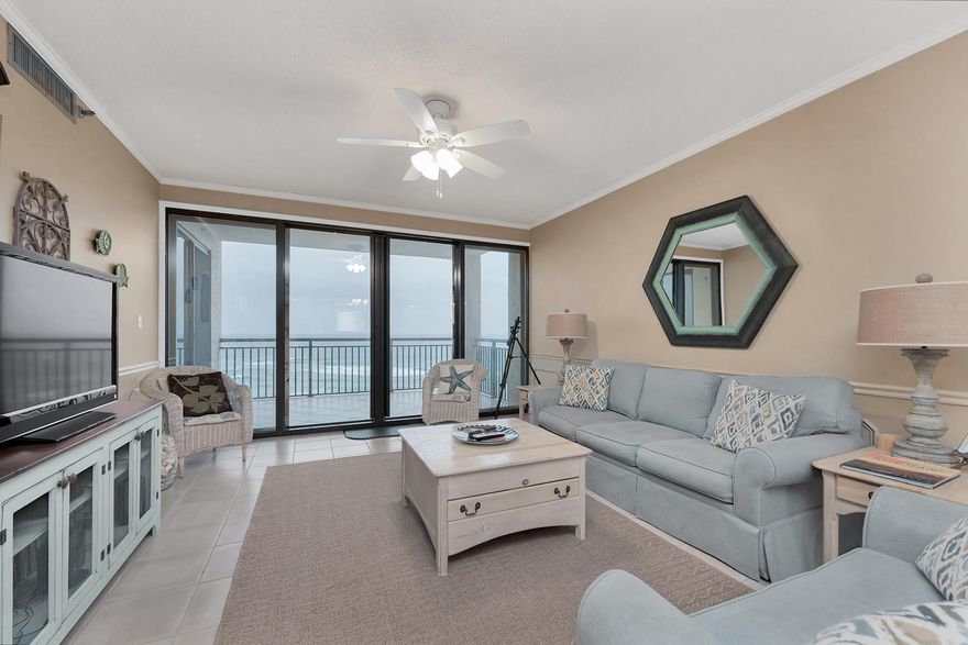 Your dream of living on the beach is about to come true! This fully furnished 2br/2ba condo on Navarre beach is the perfect getaway to sit back, relax, and enjoy the waves. Whether you are looking for an investment property or a place to call home, this condo has everything! From a waterview master bedroom with it's own private access to the gulf front balcony, to facilities like a pool, exercise room and tennis courts. The unit has new tile floors throughout, including the master bathroom, a new master bathroom shower, and new furniture and lamps in the living room. Each unit also has its own private storage closet right by the front door.
