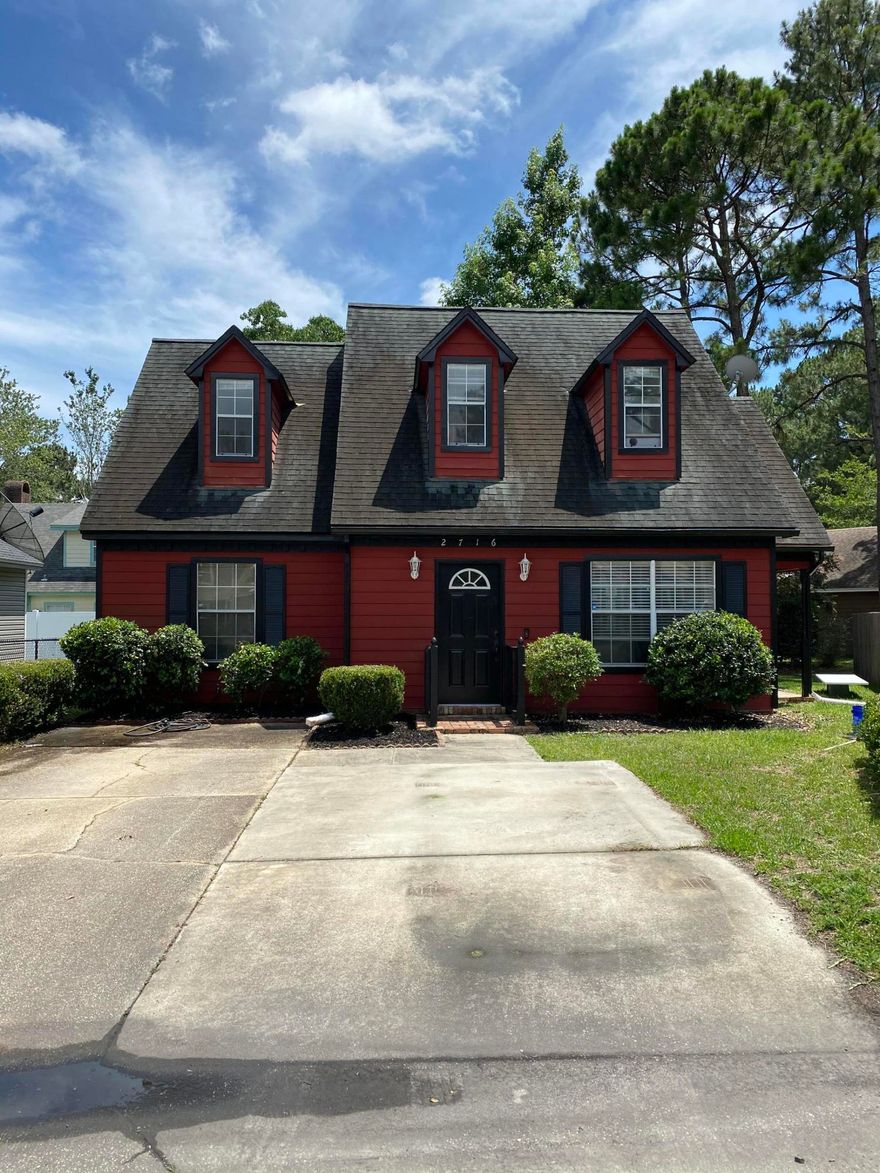 Great 4 bedroom 2 and a half bath home at the end of a cul-de-sac for the family. Master down with en suite bathroom. Updated kitchen looking out on to the family room. 1/2 bath off family room, next to laundry. 3 nice size bedrooms and 1 bath upstairs with an small office area off one bedroom.Seller offering new carpet allowance and up to $5000.00 in closing cost assistance!Great neighbors! Great price for a 4 bedroom!!