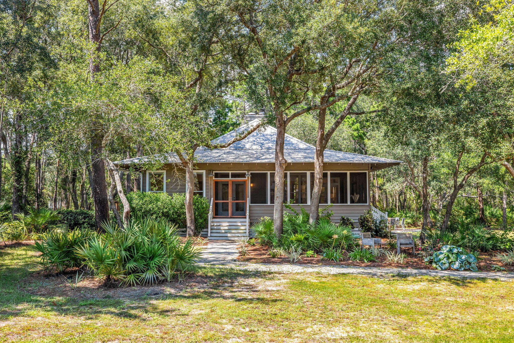 Experience the unparalleled charm of this newly remodeled waterfront retreat, nestled in the heart of historic Pt. Washington. Situated on a sprawling lot at the end of a serene cul-de-sac, this 3 bedroom, 2 bath home is a true Florida sanctuary. Surrounded by towering oaks and grand magnolias, the property offers unrivaled privacy and picturesque views of the peaceful marshes of Peach Creek. With coveted deep water access, this is a boater's or water lover's dream! Homes of this caliber in Pt. Washington are rarely available. With just a 5-mile drive to public deeded beach access and the iconic 30A, you're perfectly positioned to enjoy the vibrant coastal lifestyle. Whether you're seeking tranquility or adventure, this property delivers an exquisite blend of both!