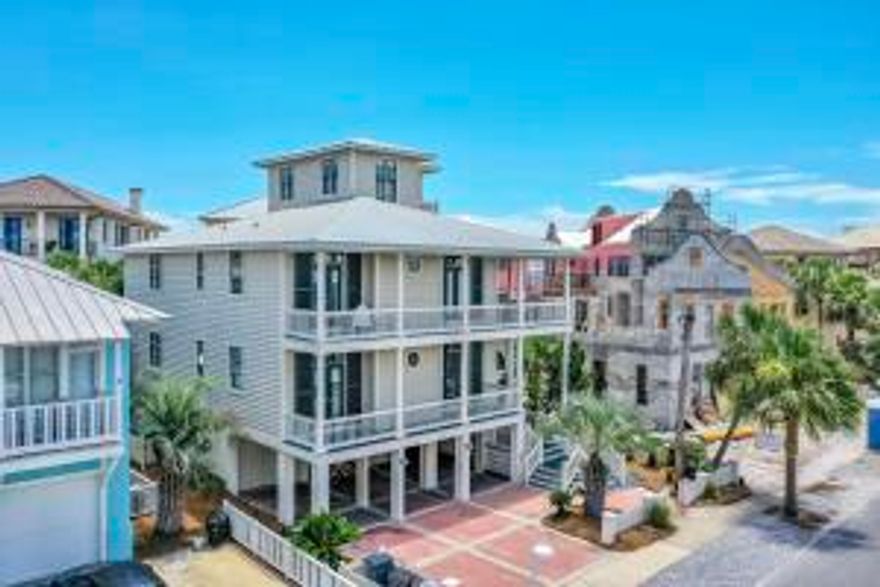 LISTED FOR COMP PURPOSES ONLY This well-situated home, with multiple entertaining spaces, is perfect for creating lasting memories.  ''Family Matters,'' just one lot from the beach, with an oversized tower, affords multiple  (2nd & 3rd floor) stunning views of the Gulf and Lake Carillon. Steps to the main community pool, this beach home offers 6 bedrooms, 4 baths, 2 laundry closets, great room, gourmet kitchen, wrap around porches,  separate media/entertainment area w/ large screen tv/surround sound,  wine cooler, ice-maker, refrigerator, microwave/stainless appliances. The lower level features a double garage with two large storage areas plus two additional coved parking spaces. Very strong rental income potential. Contact agent for easy showing ---house now off rental market.