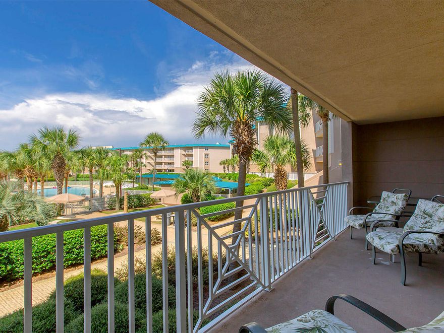 Offering a $3,000.00 upgrade allowance! Unit 123 is located in the gated condo community of Amalfi. Sold fully furnished this is one of the largest two bedroom floor plans in the complex and would make a great rental property, 2nd home or private residence. This spacious layout offers,walk in laundry room with room for cabinets & storage closet, two very large bedrooms, the large master suite has access to the balcony, the guest room is large enough to accommodate two queen size beds. This is a must see! Amalfi has it all! 8.6 acres of tropical landscaping with a beautiful pond, gated entrance, two pools, covered parking, elevators, two lighted tennis courts, owners conference room, and a new workout facility. NEW A/C! Private deeded beach access with 362 feet of beautiful beaches right across the street! This property has elevators and handicap access. Located near the famous Silver Sands Outlet Mall, Sandestin Beach Resort, grocery stores and many restaurants, you won't have to go far for anything.