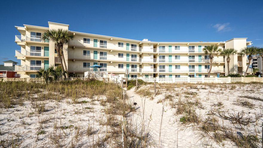 GULF FRONT condo steps from the emerald green water and gorgeous white sandy beaches. Outside your front door is the pool where you can swim, float, lounge, socialize or barbecue.This tastefully decorated 2 Bed, 2 Bath, ground floor unit on beautiful Okaloosa Island is just 6 miles from Destin! A fully furnished kitchen provides all the chef-ware you could need. Spacious, modern, and cozy, this sunny beach condo is paradise - at the end of the day, relish the golden sunsets over the Gulf of Mexico on the community patio.Okaloosa Island is an excellent vacation destination for families, golfers, shoppers and/or fishermen. There are no high rises in sight, as nothing over 7 stories is allowed on Okaloosa Island. Because this building has a mere 24 units, and plenty of waterfront, the white beaches and the teal Gulf waters are never crowded, making it simply paradise! Many people say that these are the most beautiful beaches that they have ever seen. 

Updates completed by Seller: Trane HVAC compressor (on roof) replaced within the past 3 years; Water heater replaced within the past year; Both showers, quartz counter tops & kitchen sink replaced a few months ago; All windows and front door replaced within the last year.

Professional photos coming soon!