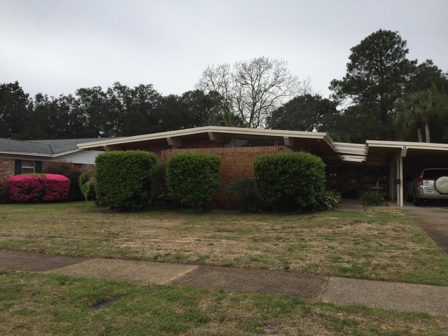 Nice 3 bedroom 2 bath all brick house in central Fort Walton Beach. Easy commute to both Hurlburt and Eglin AF Base and beaches. Bedrooms are spacious with ample closet space. Three hallway closets for even more storage! Master bedroom has it's own private patio. Living and dining area wall of windows overlook the fenced backyard. Backyard has a large covered patio. Non-Impact double hung windows installed in 2017. Sellers offer home warranty.