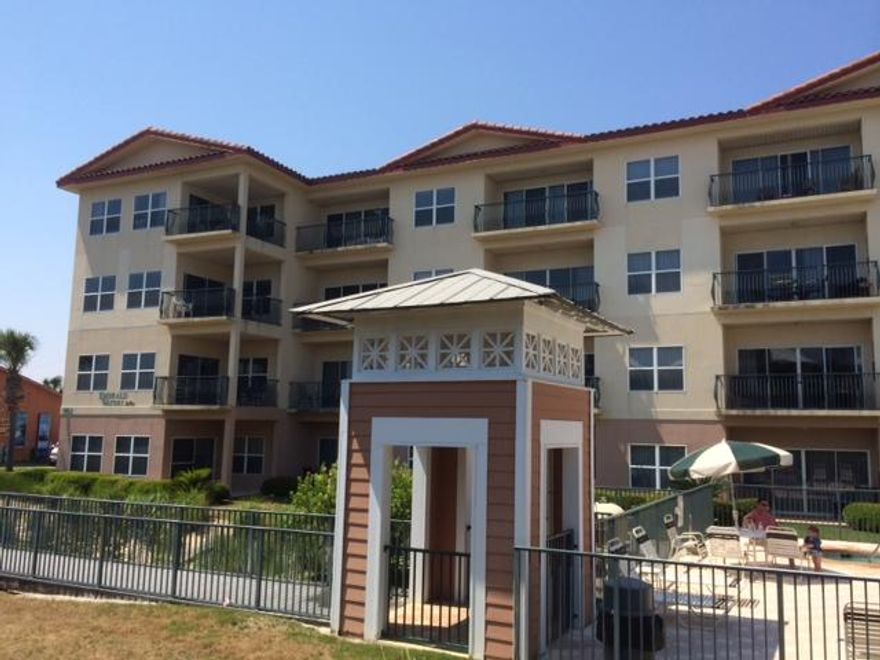 Great price for a 3 bedroom condo at Emerald Waters located across from the beach with gulf views and a private gated beach access. This condo includes 3 bedrooms, 3 full baths, kitchen with granite countertops, and full washer and dryer. Enjoy the large balcony that overlooks the pool and enjoy the palm tree lined Scenic 98 along Frangista Beach, the pool,spa, and gazebo in this 36 unit development. A large rear parking lot with easy access to Scenic 98 or Emerald Coast Parkway. Condo just had new carpet installed!!