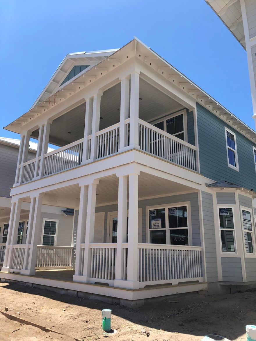 Only 3 Sea Breeze homes remain in NatureWalk. Come check this one out before it's gone. Estimated completion is Summer 2019. 2 car extended garage and upgraded master suite & spacious bath with free standing tub. This is a popular floor plan in the community with 2 huge covered porches and a great loft area upstairs for the kids. 1st floor guest suite functions as a junior master suite and great for guests who can't do stairs. Gorgeous coastal finishes include white shaker cabinets,light/ white quartz countertops in baths and Carrera in kitchen, timeless subway tile in all showers with white tile floors. Wood floors throughout,