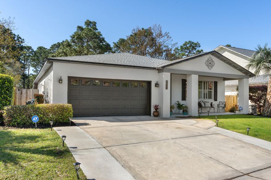 Introducing 356 Calle Escada, the quintessential Santa Rosa Beach family home. Located south of highway 98 on the west end, this community offers all of the best amenities for the owners while being located near Butler Elementary and the beloved 30A. This 3-bedroom, 2-bathroom home has been meticulously maintained by the owner. Improvements include, but are not limited to: new roof (2023), new HVAC (2023), professionally remodeled kitchen, fresh exterior paint, renovated screened-in porch with custom back deck, $5,000 security system with smart locks, Samsung appliances, and a fully paid for Meraki solary panel system. Call to see the perfect Santa Rosa Beach home today!