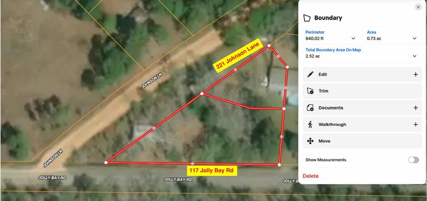 TWO Parcels-NO HOA or Restrictions!!! This beautifully wooded .73 acres property is located within 1/2 mile Choctawhatchee Bay at the corner of  117 Jolly Bay Rd and 221 Johnson Lane Freeport FL 32439. Great opportunity for Two adjacent parcels. Both have City water is available with their tap fees paid. Also, sewer is at the road (tap fees is due).  There may also be an old well and/or septic on each lot. Buyer responsibility to complete due diligence confirming existence & viability of any of the existing utilities,Zoned Rural Village, allows for auxiliary dwellings. NO FLOOD insurance requiredNo Wetlands per GIS mapping.Existing Survey available. We have a recent survey that shows the GIS locations for the county are incorrect for 117 Jolly Bay Rd, which leads us to believe they are incorrect for 221 Johnson Lane.  The OLD survey also confirms there were NO encroachments of homes when that survey was completed.  It will be important to get a survey of 221 Johnson Lane to confirm.

Please note: The property appraiser lines DO NOT appear to be accurate as Walton Co GIS are provided for estimates only.