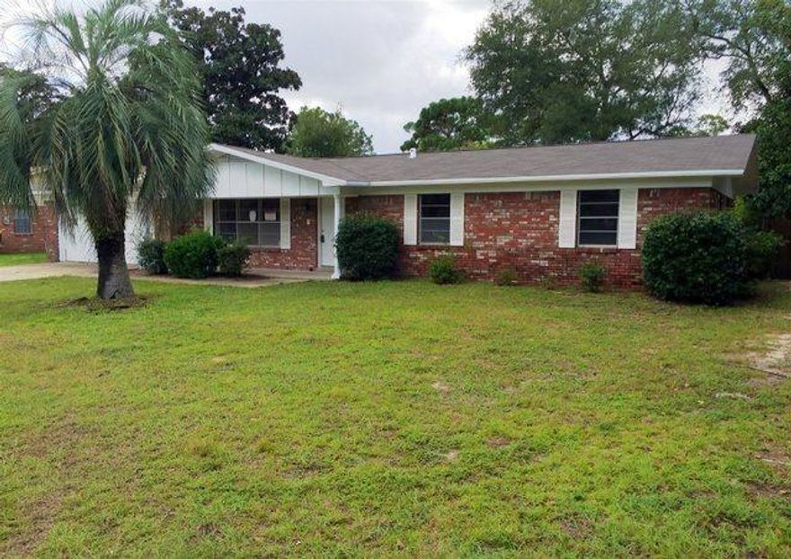 REO ~ Move in Ready! Spacious 3 Bd / 2 Ba home situated on City of Ft Walton Beach Golf Course... All brick ranch offers plenty of living space with formal living room featuring brick fireplace & hardwood floors, separate den, spacious kitchen with lots of cabinet & counter top space, ceramic tile through out the entry, hallway, dining room & kitchen. The large back yard offers deck & swimming pool w/ new liner! Close to both bases, schools, shopping & dining. Don't miss out on this great home! This is a Fannie Mae HomPath property.