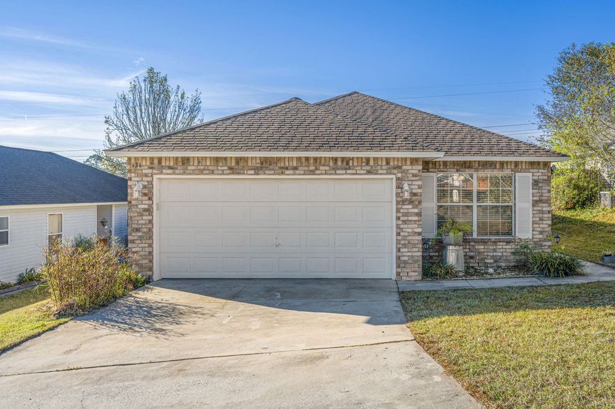 This 3/2 is located in South Crestview and only minutes from 7th Special Forces Group and Duke AFB. This home boasts an open floorplan that offers a spacious livingroom and kitchen. The kitchen includes breakfast bar seating, a walk-in pantry, as well as a seperate dining area and a sliding glass door to the backyard. The Primary Suite offers a walk-in closet and shower with tile surround. All of the bedrooms in the home are well sized and have new carpet. Relax in your backyard on your patio and by the fire pit area. There is also a privacy fence in the back yard.  The HVAC was just replaced in 2022. Schedule your showing today! Buyer to verify all facts deemed important.