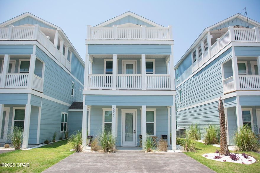 CURRENTLY UNDER CONTRACT, SELLER WILL CONSIDER BACKUP OFFERS $50,000 PRICE REDUCTION! *COMPLETELY FURNISHED* Short term rentals are allowed for these potential rental giants! These new build properties come completely furnished with upscale furnishings and are on an established rental program already generating established bookings and income! This home features a unique kitchen pantry, quartz countertops, and modern cabinets with soft close doors. Three stories and three master bedrooms of which two have their own private balconies. The main 2nd floor master features a spacious spa-like tile walk-in shower. The huge 3rd floor balcony could be used as an amazing entertaining space, with wet bar and mini-fridge. The large driveway will easily accommodate 4 or more vehicles.