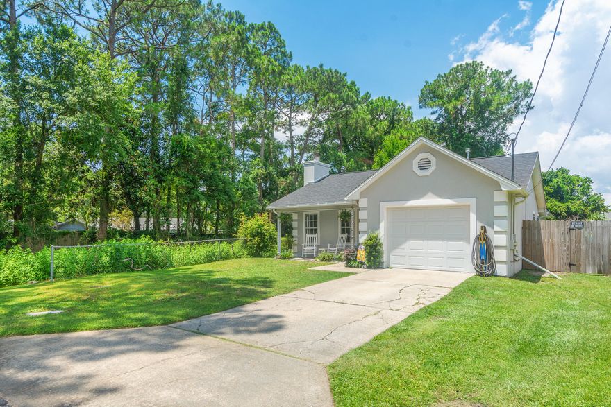 This adorable home offers 1,213 square feet of well-designed living space, featuring 3 bedrooms and 2 full bathrooms. With a host of modern updates, this property is truly move-in ready.


The kitchen is a highlight, boasting granite countertops in both the kitchen and bathrooms. A convenient window bench with storage provides extra seating or space for essentials. The stylish backsplash complements the ample cabinets and counter space, making this kitchen both functional and beautiful.


Recent updates to the home include a new AC unit and appliances installed in 2019, a new roof in 2021, and new rigid plank LVP flooring and carpet in the bedrooms, also added in 2021.  Additionally, a low-profile microwave and a gas water heater were installed in 2021 and 2023, respectively. The open floor plan features a cozy living room with a gas fireplace insert installed in 2023, creating a warm and inviting space to relax with family and friends. 


All bedrooms are conveniently located on one side of the home, with the master bedroom offering direct access to a screened-in patio, perfect for enjoying your morning coffee. The backyard is a fantastic size for kids or pets to play, fully enclosed with a new 6-foot privacy fence added in 2021. The quiet, dead-end street enhances the family-friendly environment. 


This home is equipped with smart home upgrades, including a Nest thermostat, Ring doorbell, and an alarm system, providing convenience and security. The garage has custom-built shelving for extra storage, along with an outdoor shed. 

Situated in a central location, this home is just minutes from Eglin AFB, Duke Field/SF, beautiful beaches, shopping centers, and top-rated Niceville schools. 


You won't find a home in Niceville in this price range with all these updates. Make your payment affordable and seize this opportunity. If you are in the military and planning to move into our area, this home is in an excellent school district, and you can move in before the school year starts.

Don't miss the chance to make this charming, updated home your new residence.


Contact me today for more information and to schedule a viewing!
