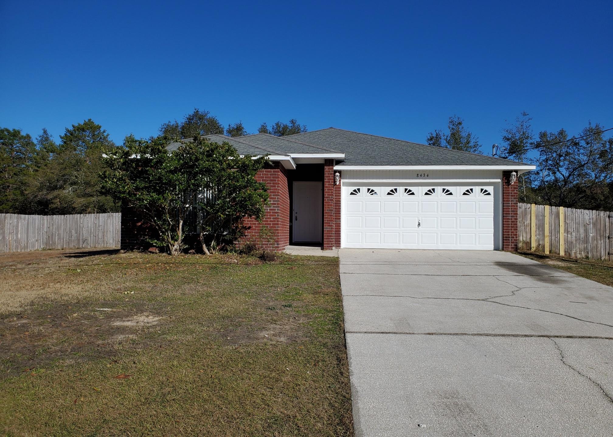 Welcome home! Beautiful 3 bedroom 2 bath home for sale in Navarre. This property features fresh paint, new carpet, new appliances, and more! Formal dining area. Large open living room. Spacious kitchen with island and pantry. New appliances. Two car garage. Plus a HUGE fenced in back yard. This property would make the perfect family home, and in this market it won't last long! Vacant and easy to show.