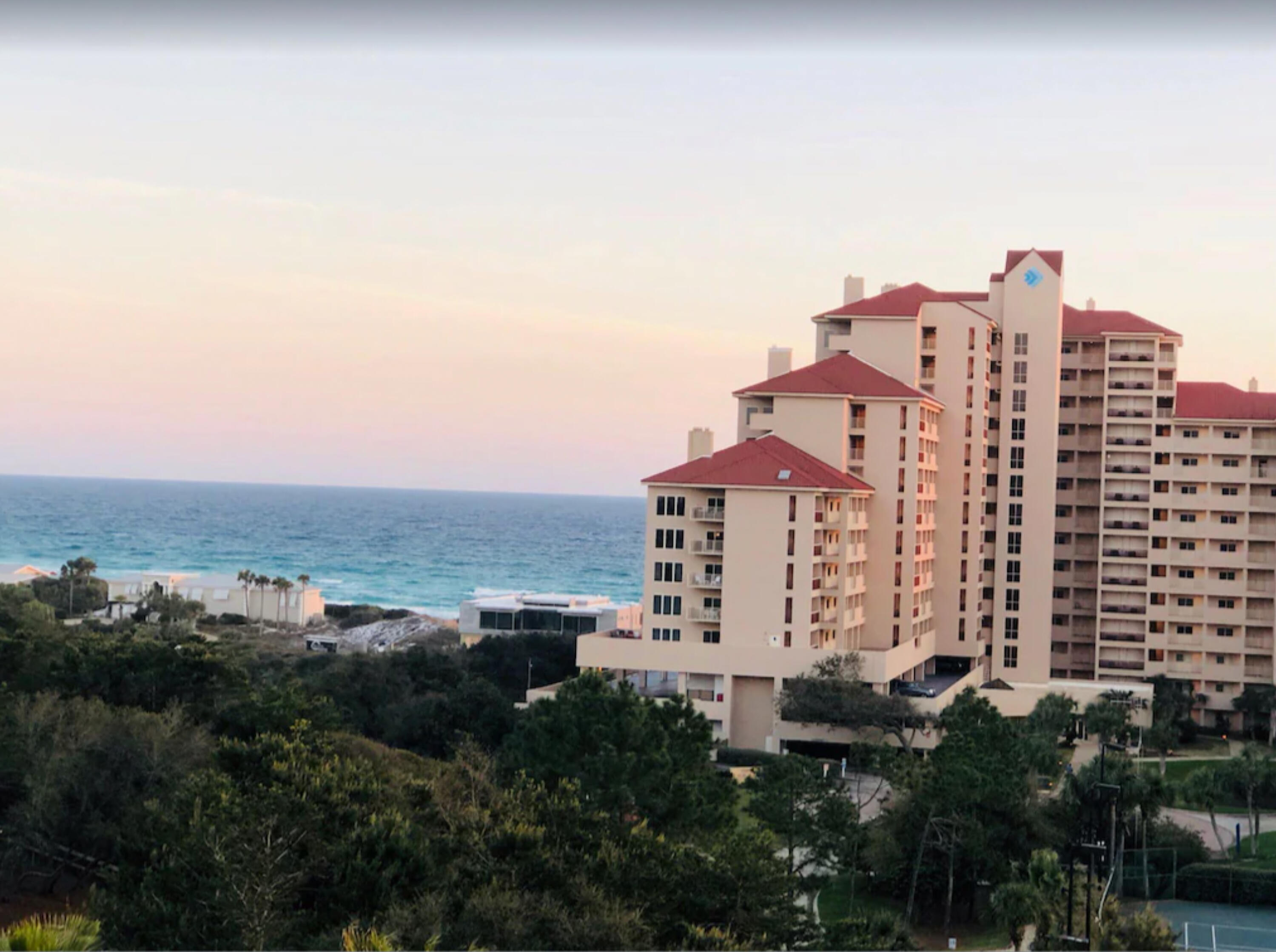 Beautiful 2 bed 2 bath condo located in the gated resort of Tops'L. This luxurious Platinum Rated (Top Rating) unit is being sold furnished minus some personal exclusions. The owners have recently updated the kitchen to make this unit great for entertaining. The AC and washer and dryer were replaced 2 years ago. This unit is perfect for renting or year round living. The owners enjoy several weeks each year at their beach retreat. This condo has been self managed and has a great rental history with mostly repeat customers. This unit has wonderful views of the gulf and also the bay from the front entrance. The roof was recently replaced on this complex. The HOA fee is $710 a month for the next 2.5 years to cover the cost of the new roof. The HOA will return to the normal $448 per month after