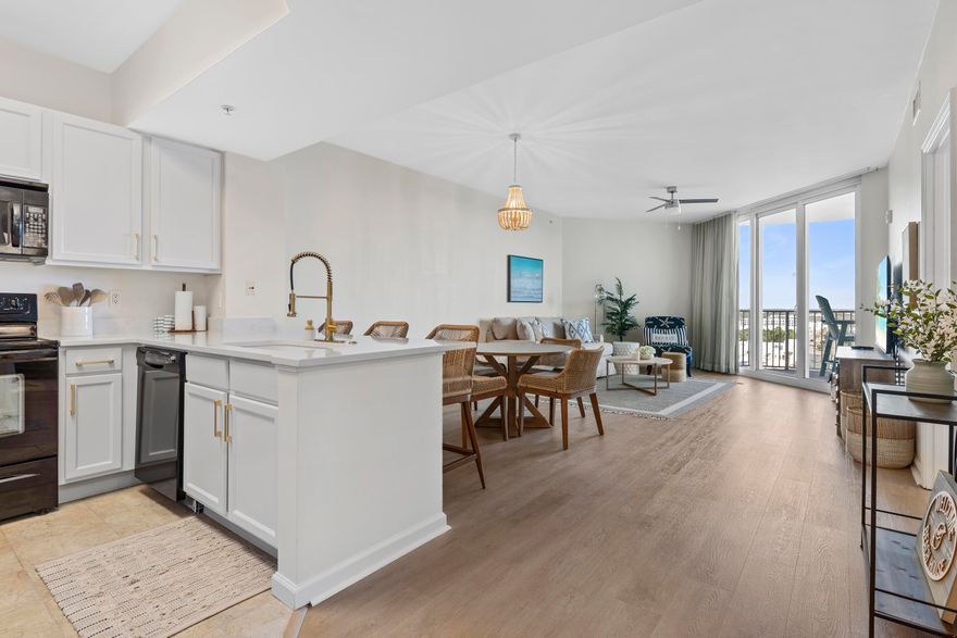 At NO fault of the Sellers-this unit is back on the Market!!!!! Own a piece of Paradise at the #1 ranked beach in Florida-DESTIN! Sweeping views of gorgeous sunrises, Henderson State Park and unobstructed Gulf of Mexico will make you instantly fall in love with this condo! Open concept living and dining area, as well as an expansive and inviting balcony just perfect for taking in the Emerald Coast skyline! Recent upgrades to the unit include NEW flooring, painted kitchen cabinets with hardware, freshly painted walls, new bunks, updated coastal furniture, light fixtures and MORE! Great rental producing property with Gross Rentals over $45k for 2023!!