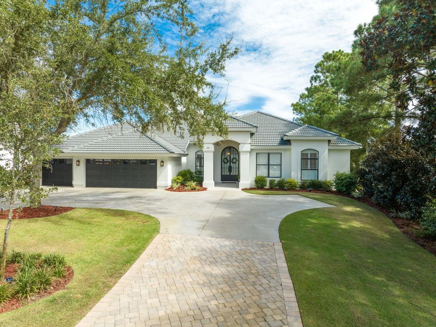 Luxury Bayfront Home with 120 ft on the water. High and dry custom build by Arthur Rutenberg and completely updated in 2021. Over a million in renovations including all new windows, all new flooring, kitchen, baths, etc. Nothing was overlooked. One story home with open floor plan, two spacious living areas, dining room plus a bonus room that could be used as a 4th bedroom or office. Beautiful outdoor living space with screened lanai, heated pool and spa controlled by indoor computer system. Large driveway with an oversized 3 car garage with storage space and an additional washer/dryer. Private all new dock with 2 boat lifts, the larger rated for 28,000 lbs. and 2 jet ski lifts. One HVAC system was replaced in 2018, the other is new. This is waterfront living at its finest!
